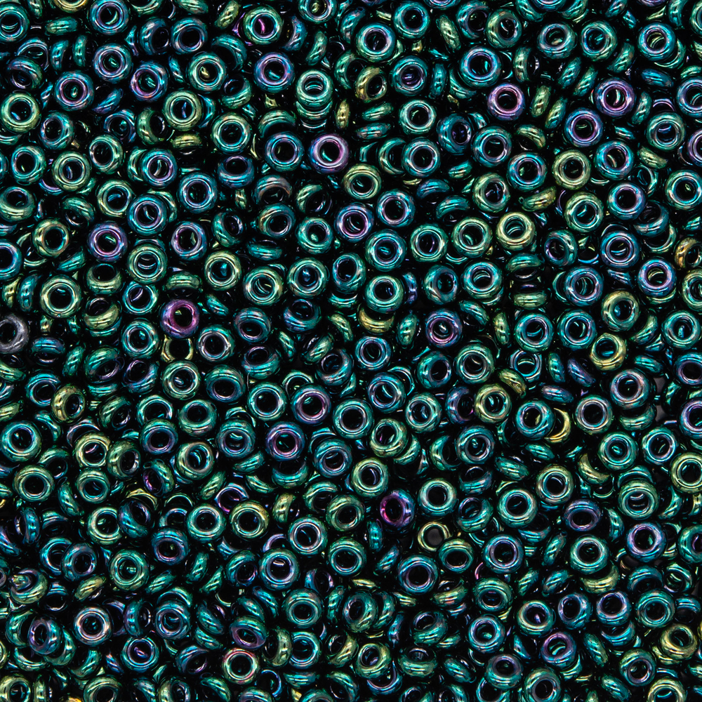 Японский бисер TOHO Demi 11/0 (№506), металлизированный, непрозрачный глянцевый