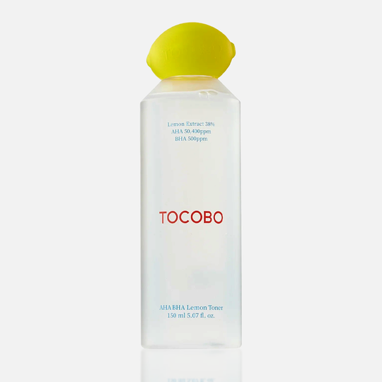 Тонер отшелушивающий с экстрактом лимона и кислотами Tocobo AHA BHA Lemon Toner