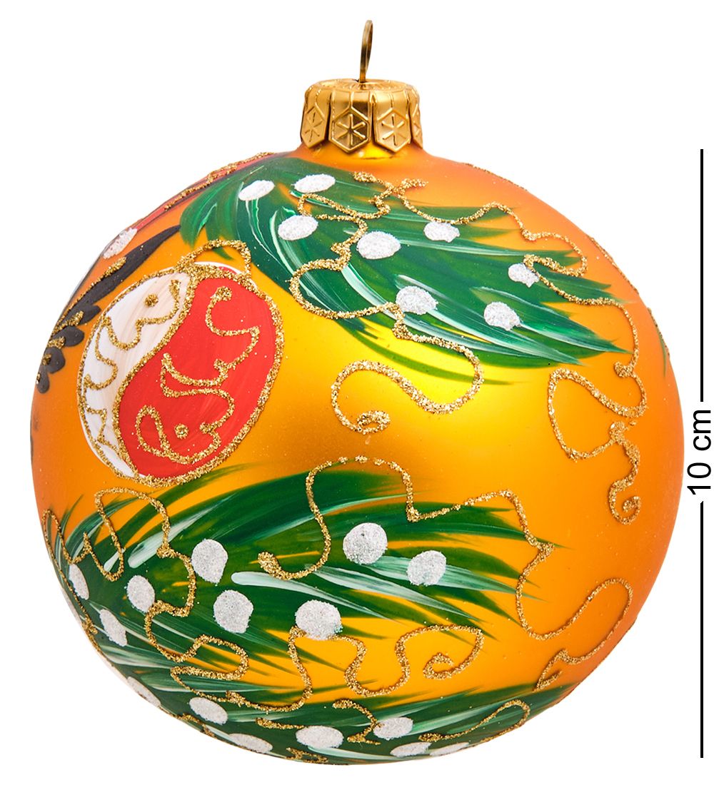 Элита НФШ-1162/1 Ел. украшение Шар «Дракон Дед Мороз» 100 мм