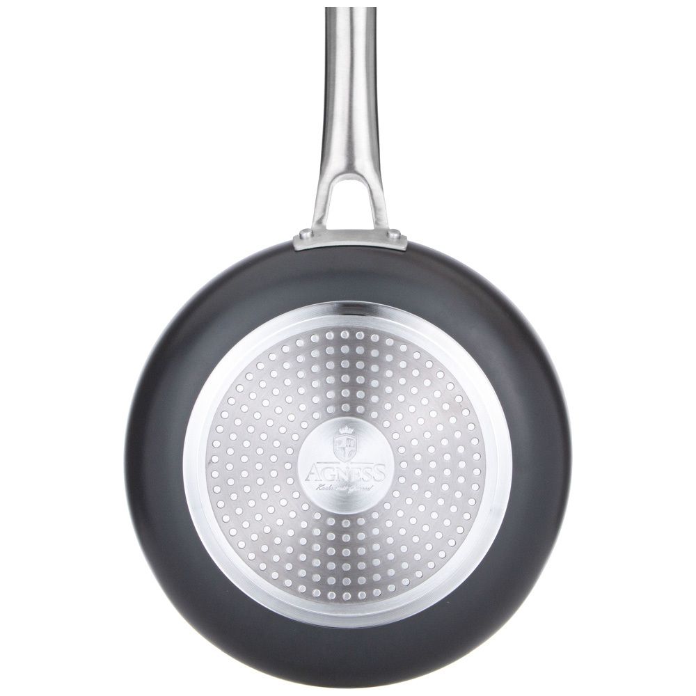 СКОВОРОДА АНТИПРИГАР. 3Х СЛОЙНЫМ ПОКРЫТ. DAIKIN, СЕРИЯ "CHEF" AGNESS 24*4.5CM, АНОДИРОВАН.АЛЮМИНИЙ