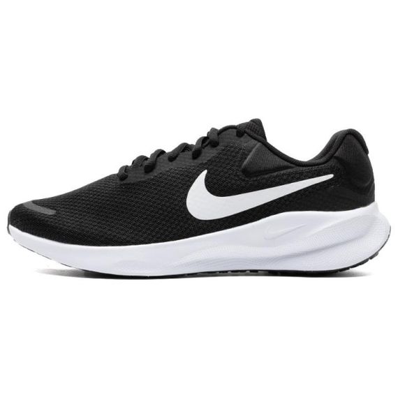 NIKE REVOLUTION 7 Беговые кроссовки Низкий Верх Черный/Белый Мужские