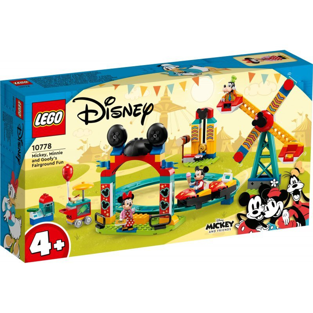 Конструктор LEGO Disney Микки и друзья Мики, Минни и Гуфи в парке развлечений 10778