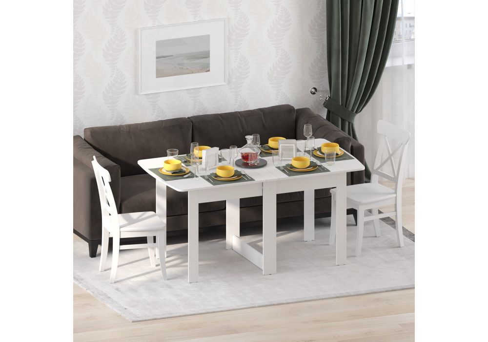 Стол-книжка СтК4 161,5х86,5х78,5 белый