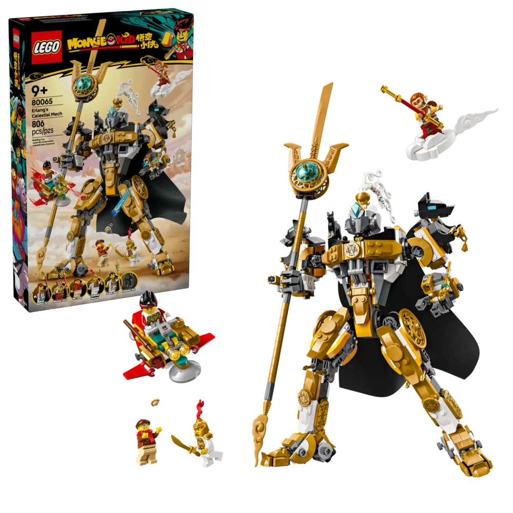 Конструктор LEGO Monkie Kid 80065 Небесный робот Эрланга