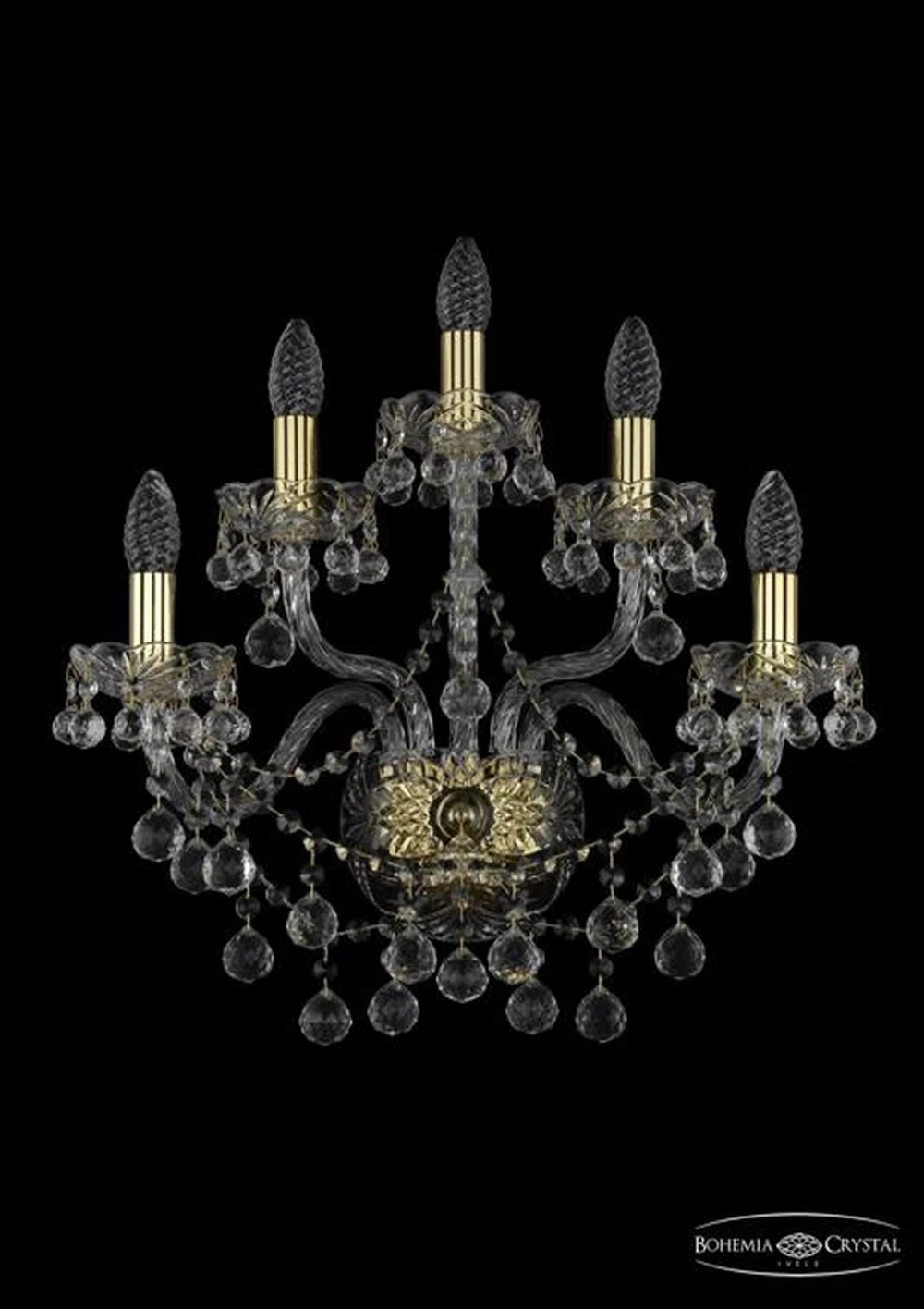 Бра Bohemia Ivele 1409B/2+2+1/195/XL/G