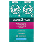 Tom's of Maine, отбеливающая зубная паста против зубного налёта, без фторидов, перечная мята, 2 шт. по 127 г (4,5 унции)