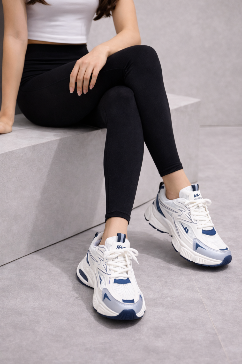 КРОССОВКИ ROUD (бело-синий)