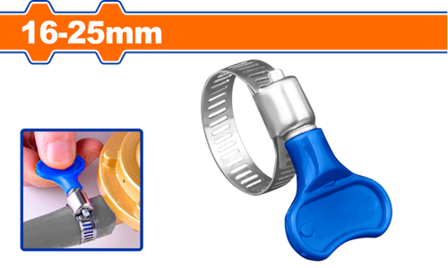 Червячный хомут бабочка 16х25 мм 50 шт (500/2000) WADFOW WHU3904