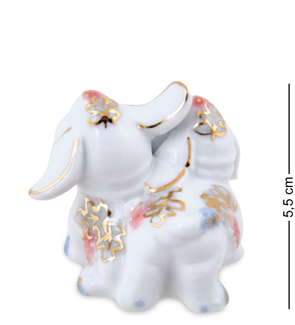 С 016/2 Фигурка «Пара Собачек» 3' роз. (GE)