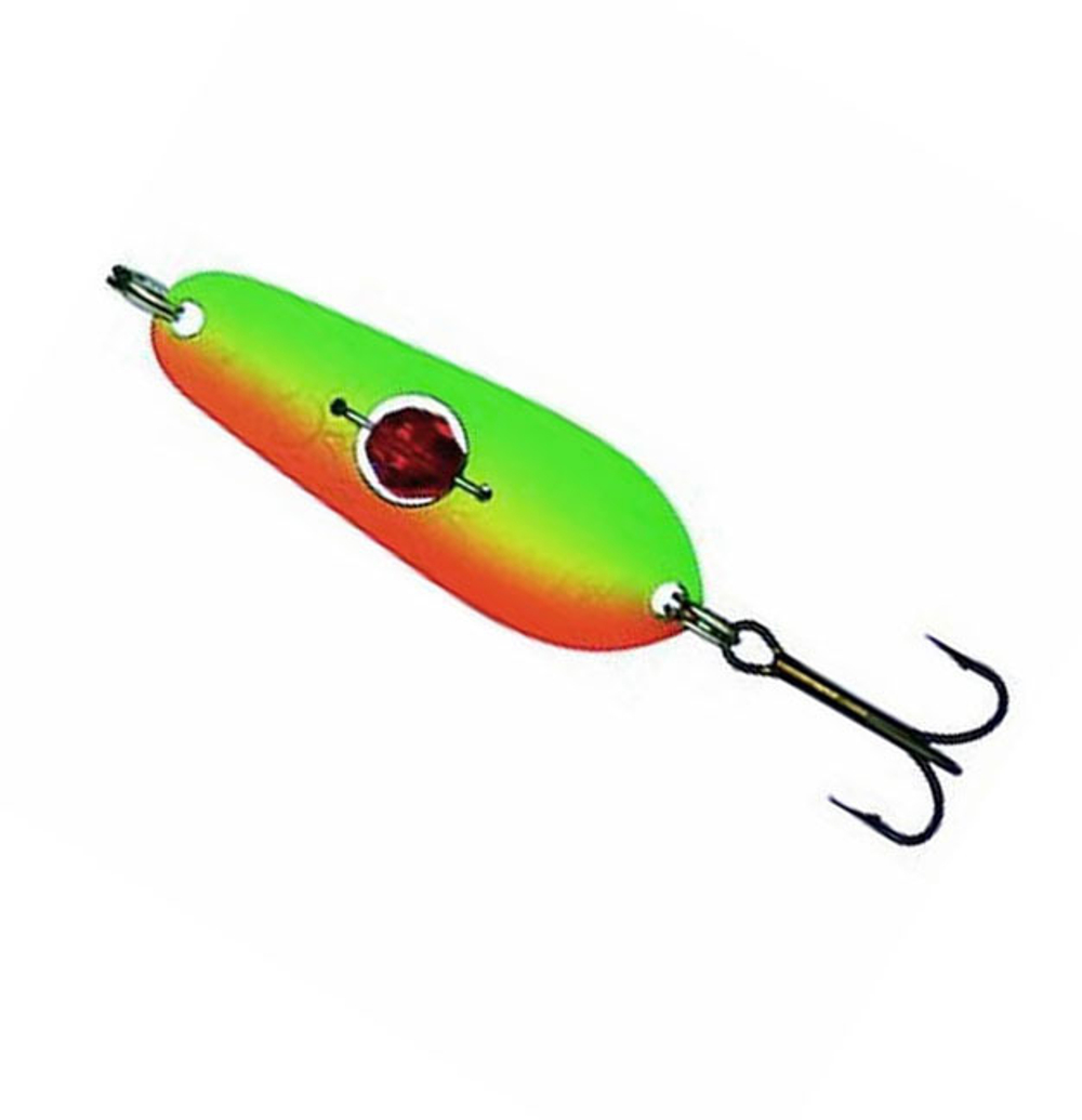 Блесна Kuusamo Rasanen Helmi 50/11, цвет GR/FYe/FR-S UV
