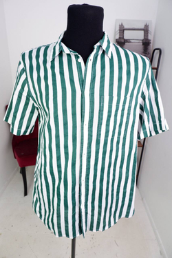 Рубашка H&M в яркую полоску, маркировка М, визуально на 48 размер