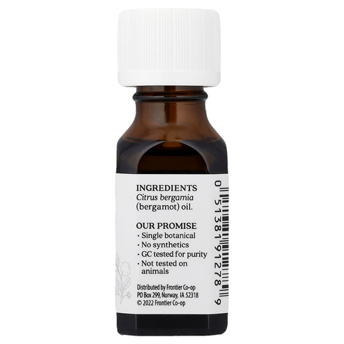 Aura Cacia, 100% чистое эфирное масло бергамота, 0.5 жидкой унции (15 мл)