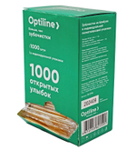 Зубочистки Optiline, бамбуковые, в индивидуальной полиэтиленовой упаковке, 1000 штук