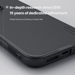 Чехол противоударный от Nillkin c поддержкой зарядки MagSafe для iPhone 16 Pro, серия Super Frosted Shield Pro Magnetic Case