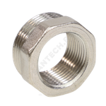 Футорка латунь никель Ду 10х8 (3/8"х1/4") НР/ВР VALFEX VF.581.N.038.014