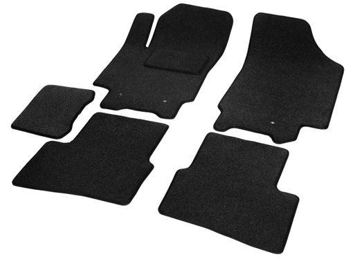 Коврики текстильные в салон автомобиля AutoFlex Business для Hyundai Creta I поколение 2016-2021, графит, 5 частей, 5230201