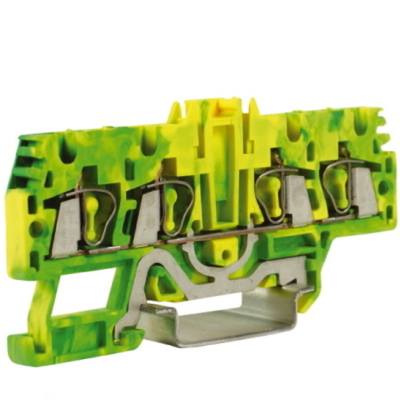 HTE.2/2+2(Ex), зажим для заземления, 2 ввод/2 вывода, 2,5 кв.ммжелто-зеленый