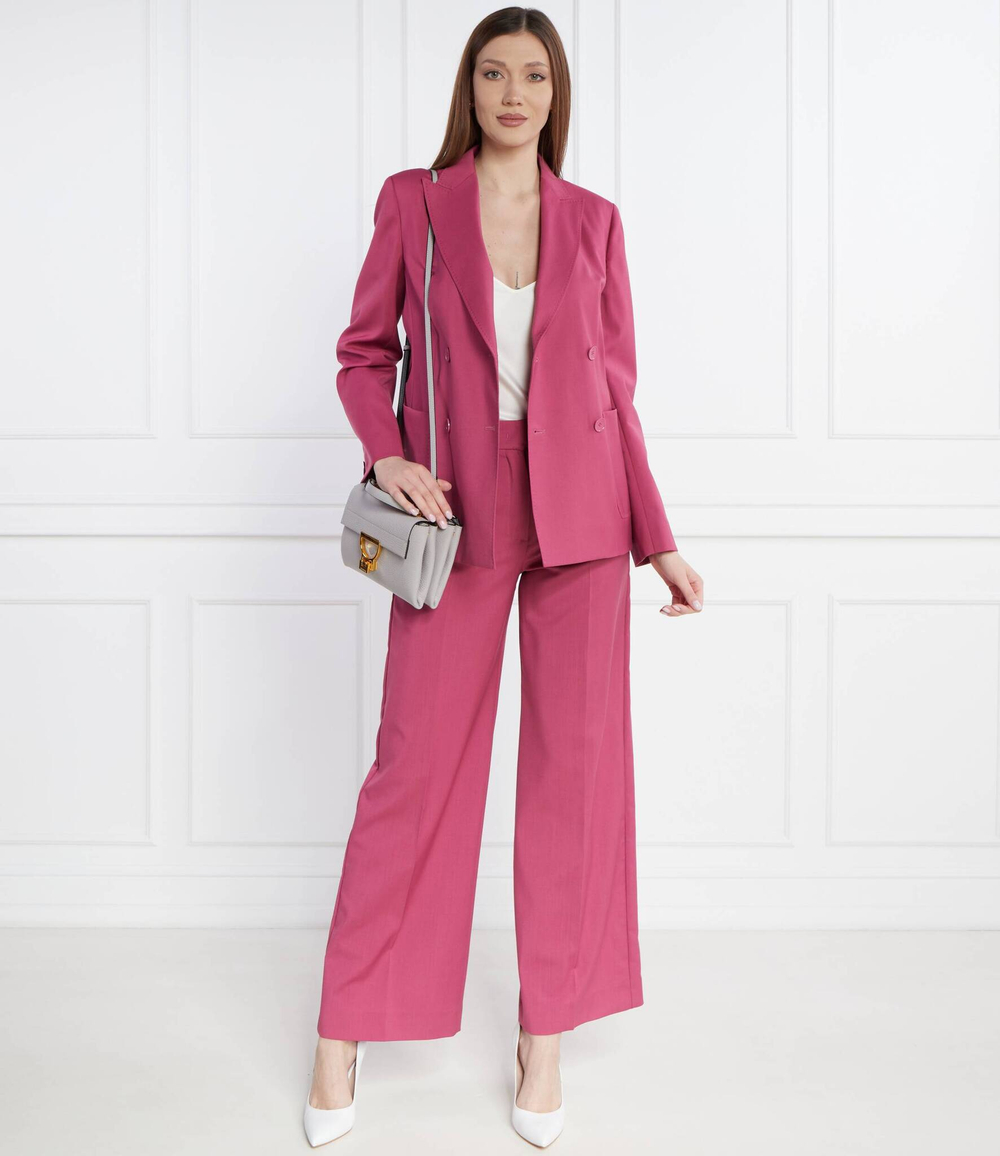 Хлопковый пиджак Weekend MaxMara - фуксия(150410416)