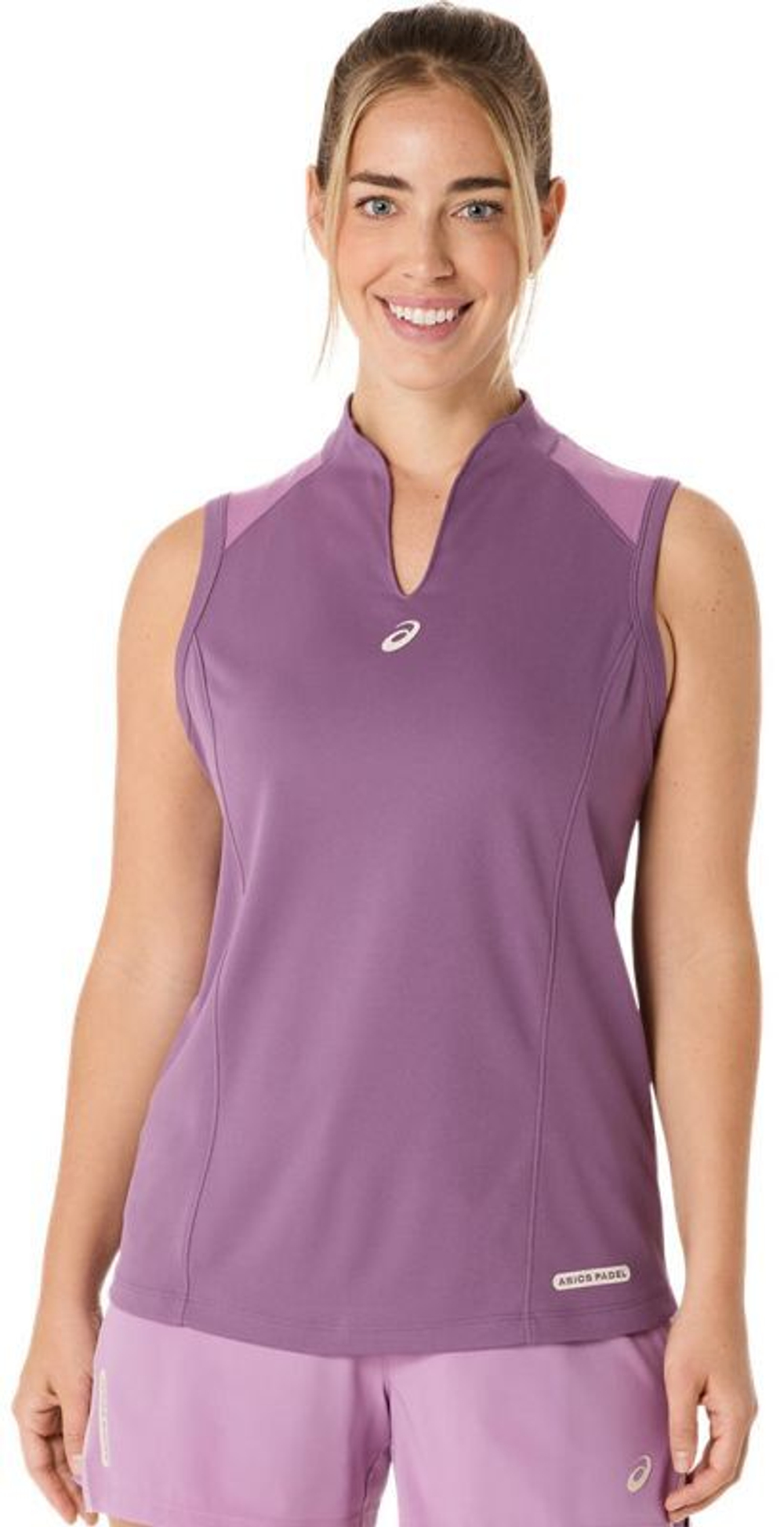 Женский топ теннисный Asics Padel Court - Фиолетовый