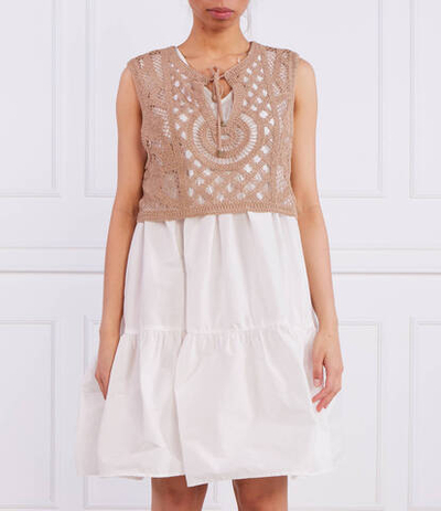 Платье 2в1 Twinset U&amp;B - белый(231LM2SCC)