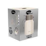 Чайник-термос 1 л JOYLUX (ДЖОЙЛЮКС) COFFEE BREAK, нержавеющая сталь SUS304, заварник/сито, бежевый матовый, 700329