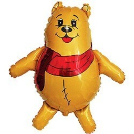 F Мини-фигура, Медвежонок в шарфике, 14"/38 см, 5 шт.