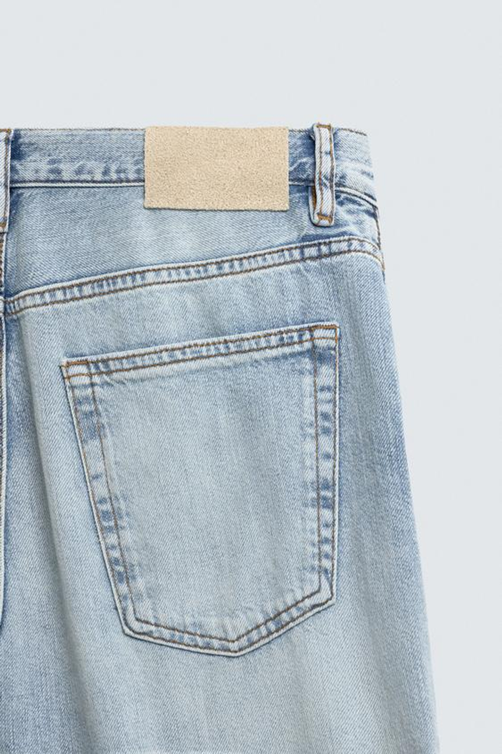 ZARA ЛЕГКИЕ ДЖИНСЫ КЛАССИЧЕСКОГО КРОЯ, ГОЛУБОЙ
