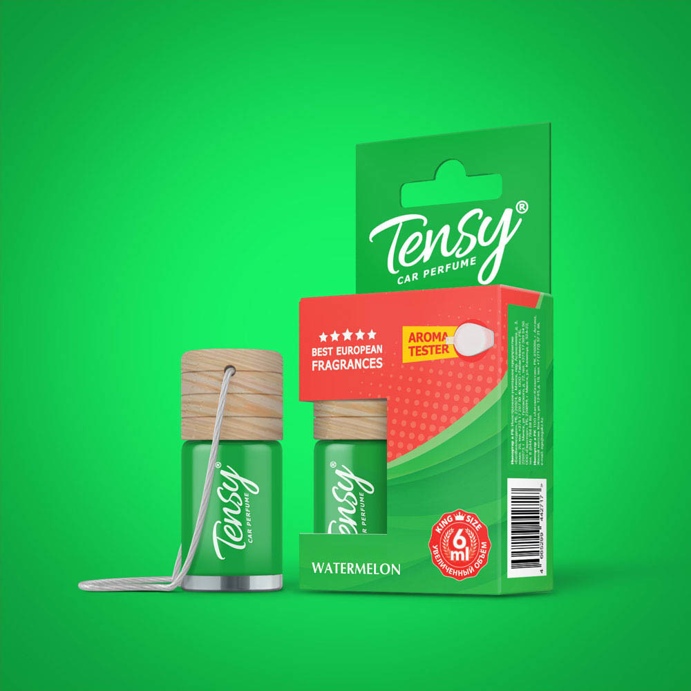 Ароматизатор "Tensy" подвесной бутылочка 6мл Арбуз (15шт/бл)