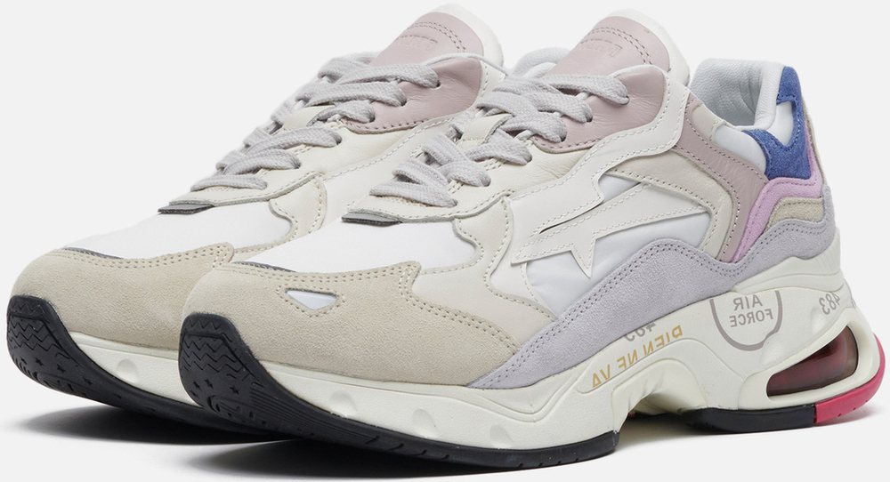 Premiata Sharky 251 Белые с серым