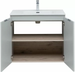Тумба с раковиной Aquanet Алвита New 277528 80 серый