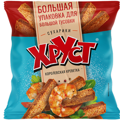 Сухарики со вкусом королевской креветки 100 г