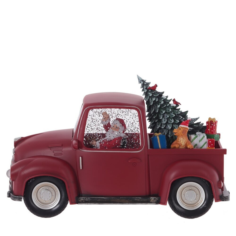 Изделие декоративное "Дед Мороз на машине" (подсвет, вьюга, муз, AA х3 н/п +USB, L28 W12,5 H17,5 см