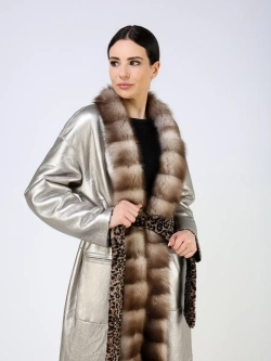 Шуба зимняя дубленка натуральная