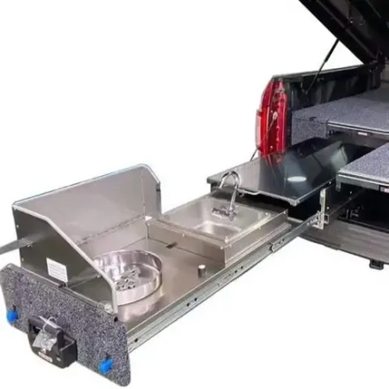 Системы выдвижных ящиков для кухни в Mitsubishi Pajero от Forza Performance Митсубиси Паджеро