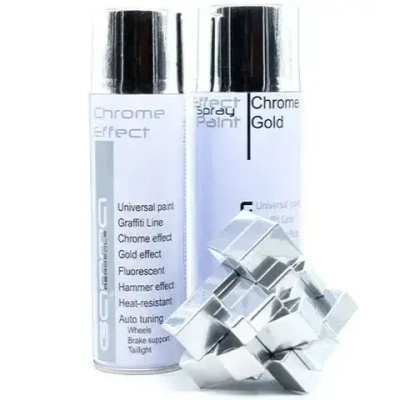 Хром зеркальный 520мл. акриловая краска аэрозольный баллон Gamma Paint