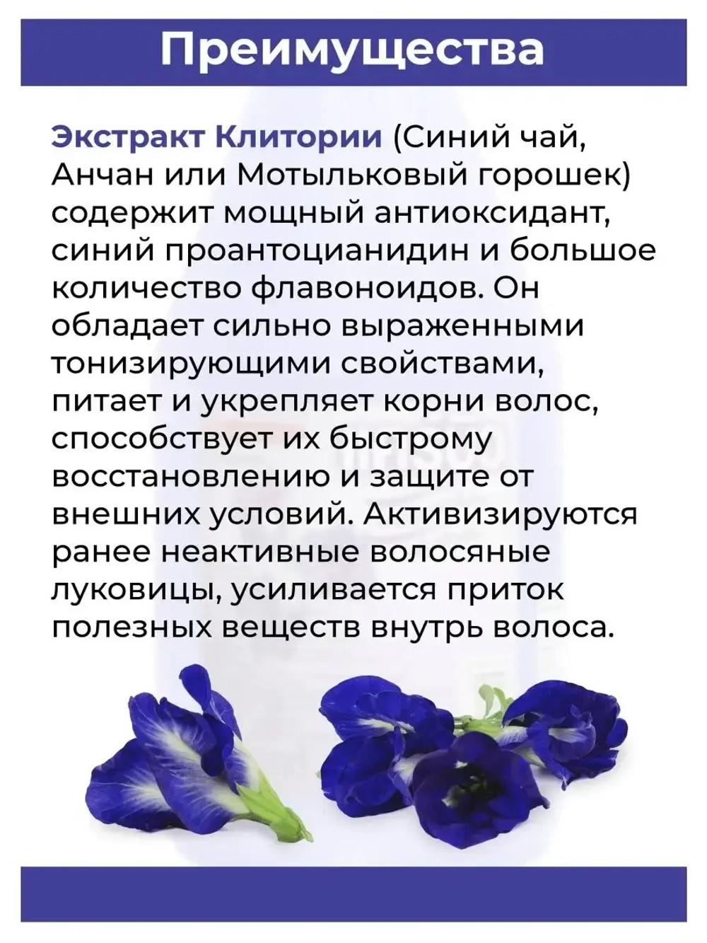 Тайский шампунь с Синим чаем 1000 мл