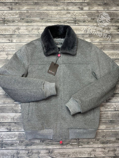 Кашемировая куртка с мехом Kiton