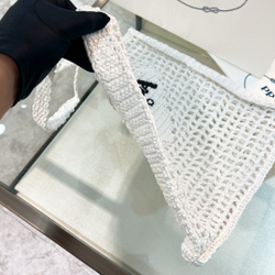 Prada Crochet Tote Bag 38 cm