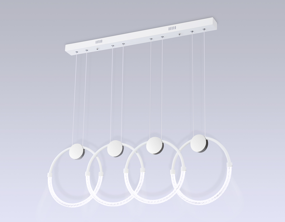 Светильник светодиодный подвесной FL10598/4 WH/CH белый/хром 4200K 45W 940*20*1200 (Без ПДУ)