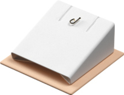 Подставка для серег/подвески/наклонная/2 прорези/крючок/основание