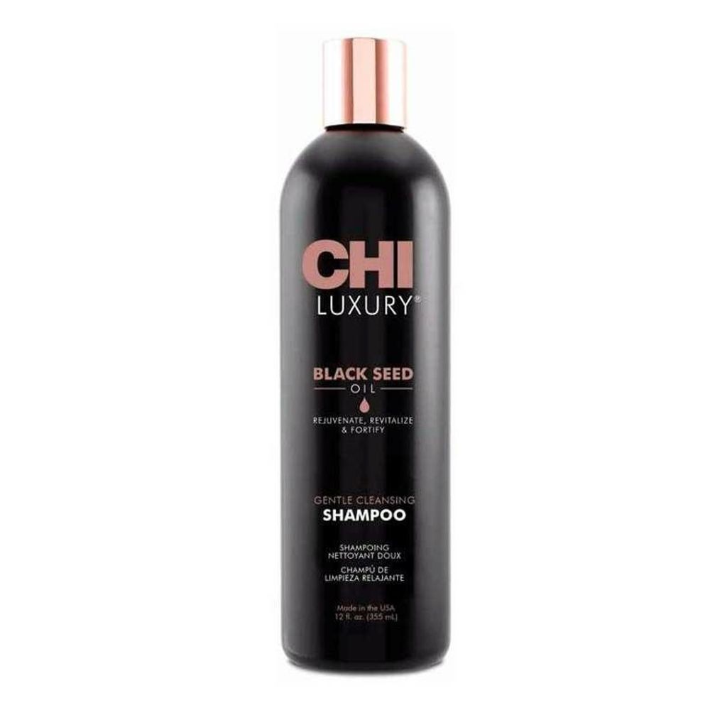 CHI Luxury Black Seed Шампунь для мягкого очищения с маслом черного тмина, 355 мл