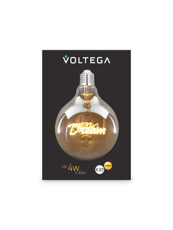 Лампа светодиодная Loft Led G125 4Вт 2500К E27 Voltega 8552