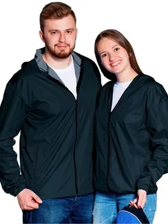 Ветровка унисекс, размер 50, цвет чёрный