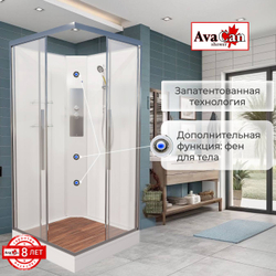 Душевая кабина AvaCan (АваКан) K2010N с низким поддоном, 100х100х208