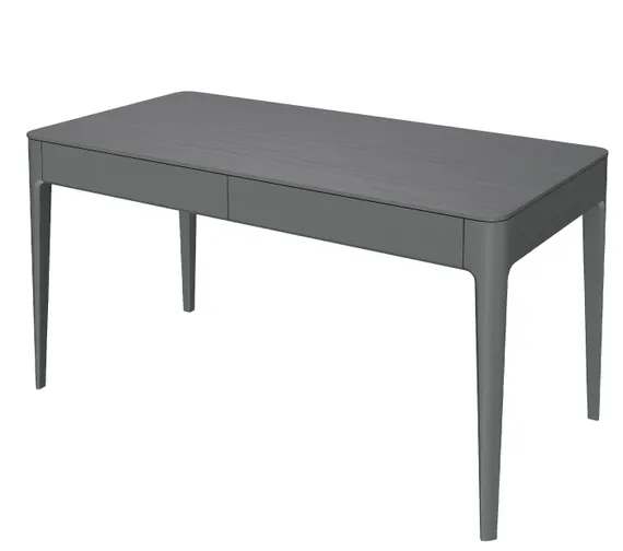 Стол письменный Type из массива дуба 140*70 см (серый)