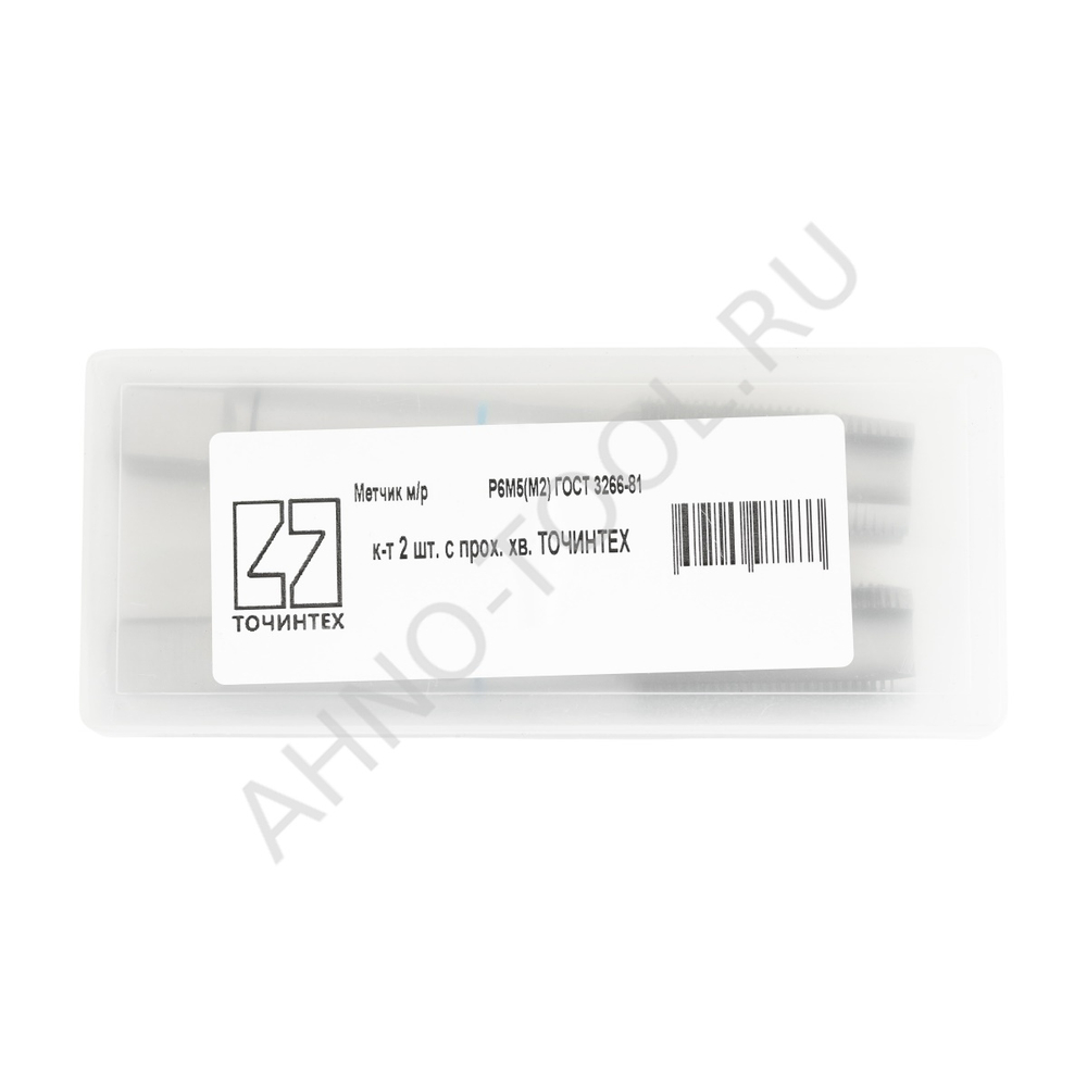 Метчик м/р М22х1,5 Р6М5(М2) ГОСТ 3266-81 к-т 2 шт. с прох. хв. ТОЧИНТЕХ