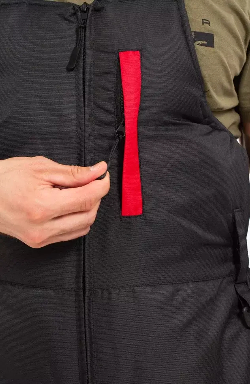 Зимний мужской костюм-поплавок ONERUS "Фишер -45" (Таслан) Красный/Черный