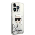 Чехол Lagerfeld Karl переливающиеся блестки для iPhone 15promax
