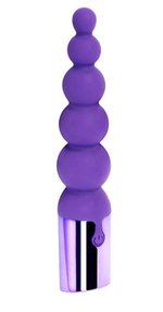 Фиолетовый вибратор-ёлочка Enamorment Ribbed Vibe - 18,2 см. (Цвет: фиолетовый)