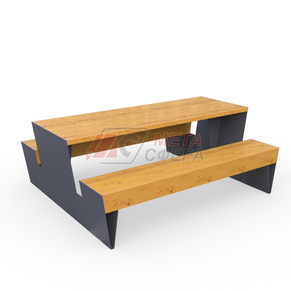 Стол уличный Терон с лавками